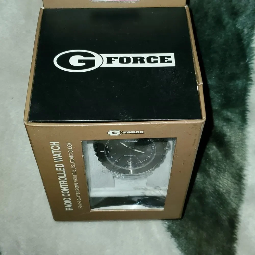 Brand New G-Force Radio Controlled Watch Atomic‎ Clock Stainless Steel TW363L